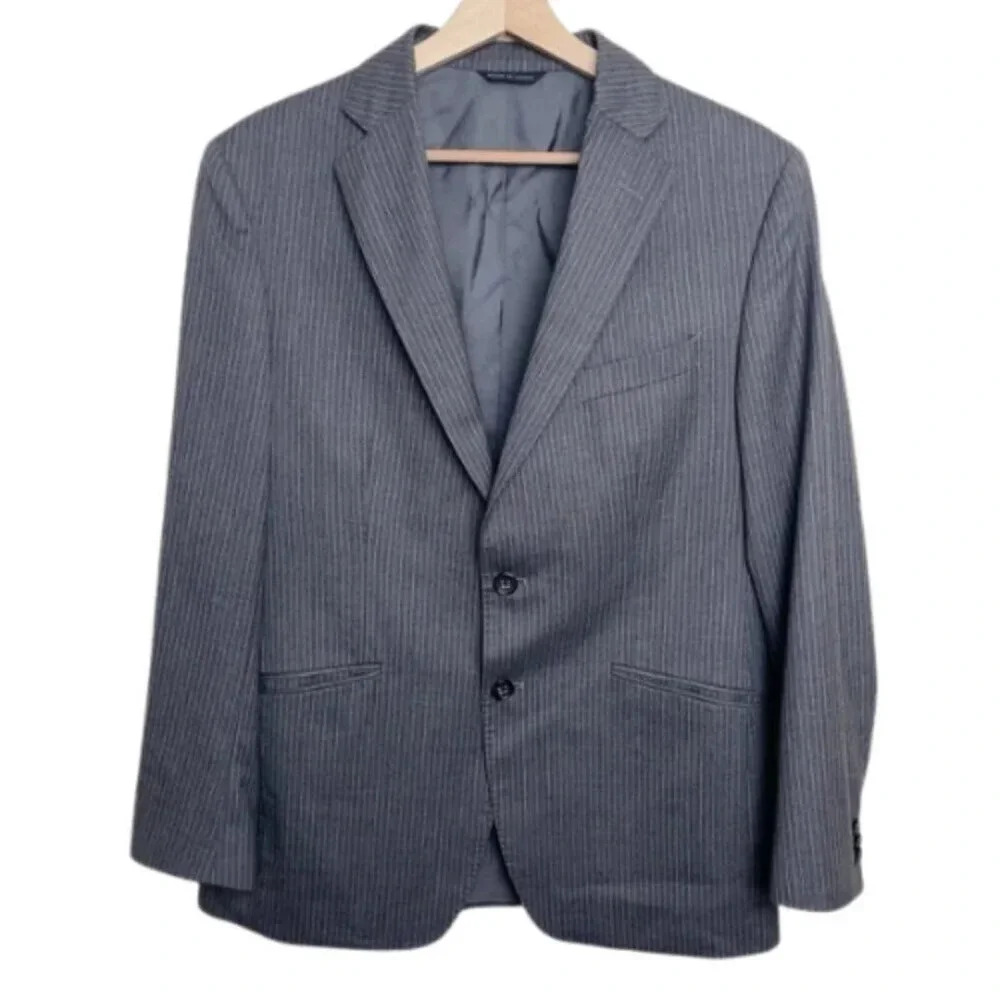 BANANA REPUBLIC Gray Pinstripe Men's Blazer